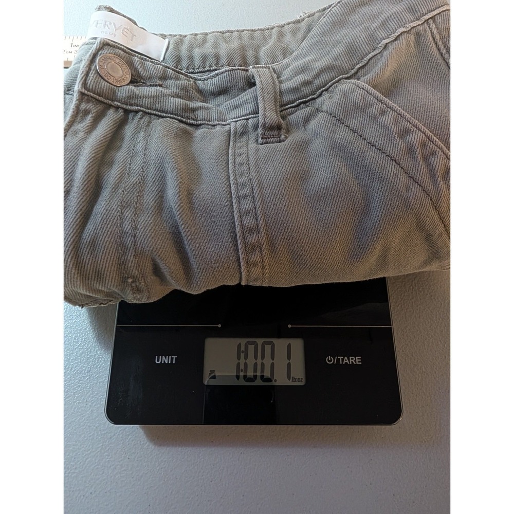 Vervet Blue Womens Green Wide Leg Cargo Pants Size 27 High Rise Cotton Utility - Picture 8 of 8